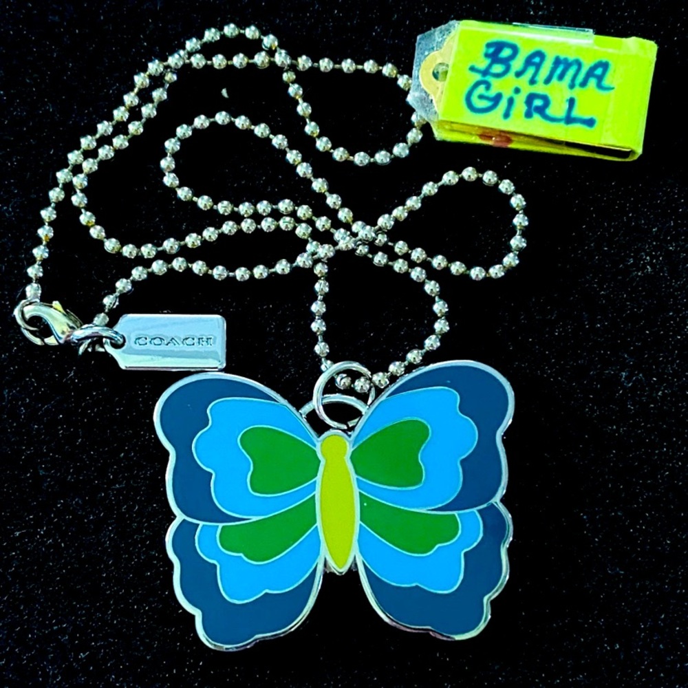 NWOT Coach Butterfly necklace - Picture 2 of 8